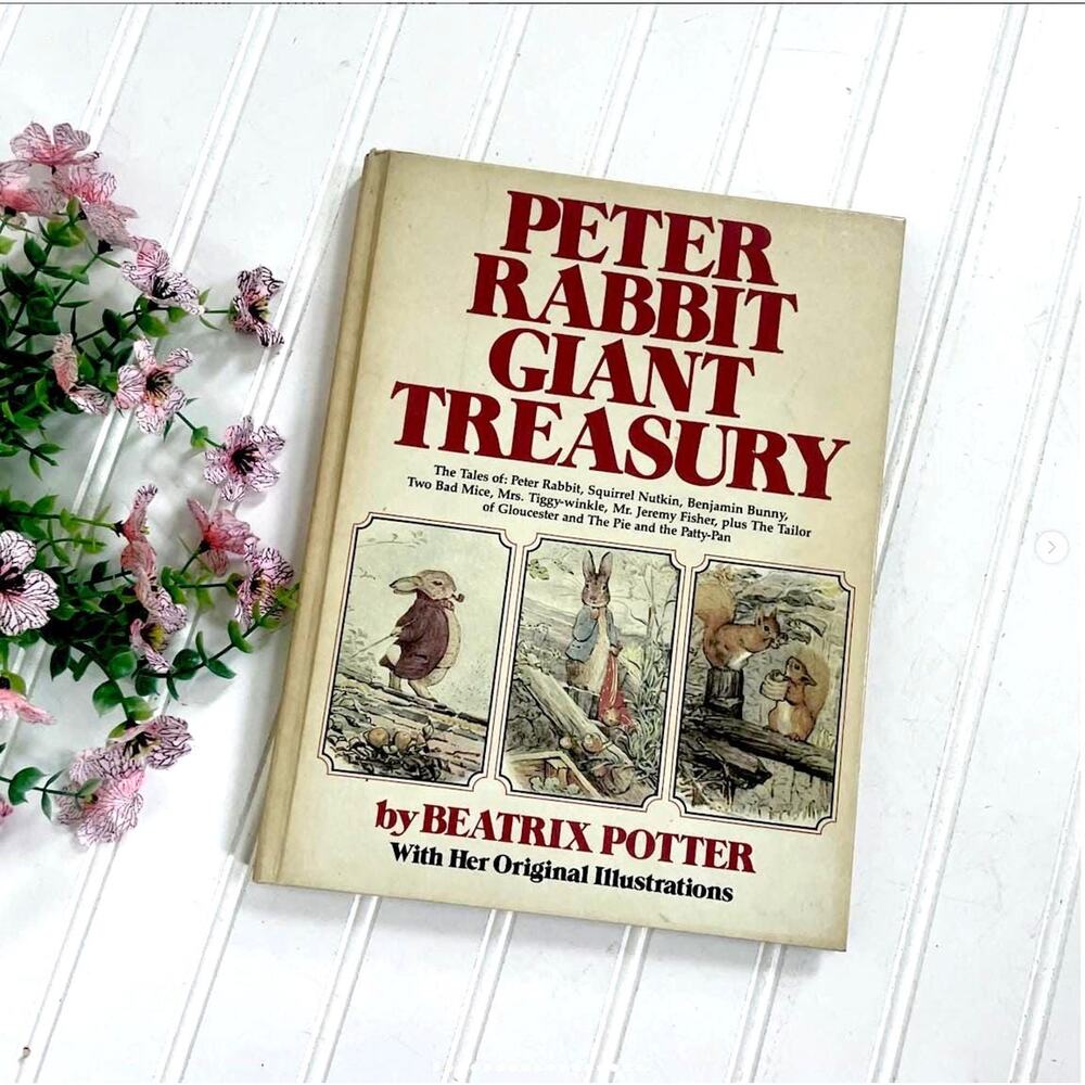 Vintage Beatrix Potter Peter Rabbit Giant Treasury Oversized Illustrated Book